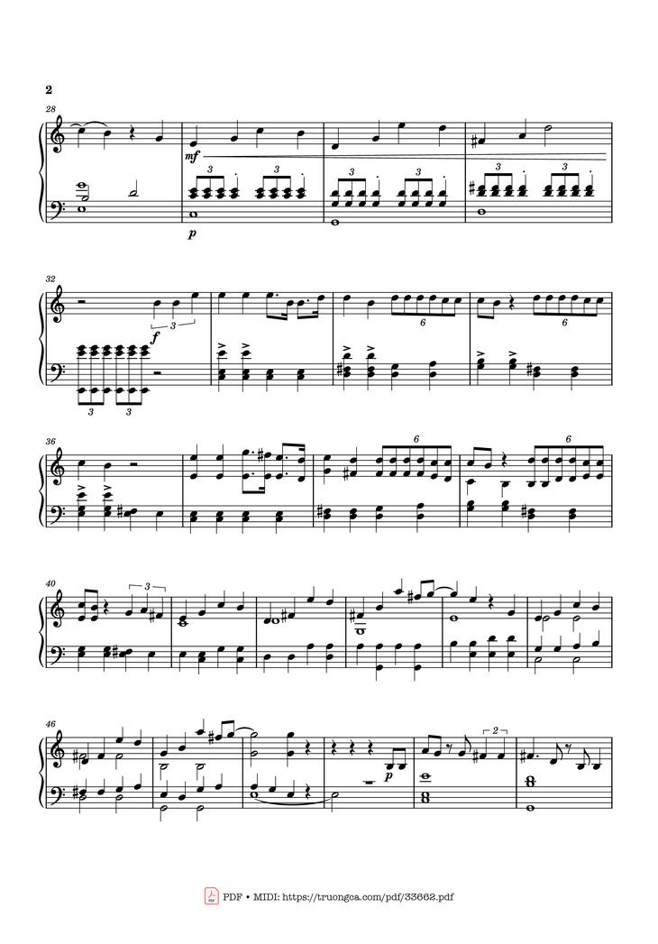 Page 2 of the piano sheet music PDF Piano - Golden Kpop Demon Hunters Piano by Arranged by Txantoni
