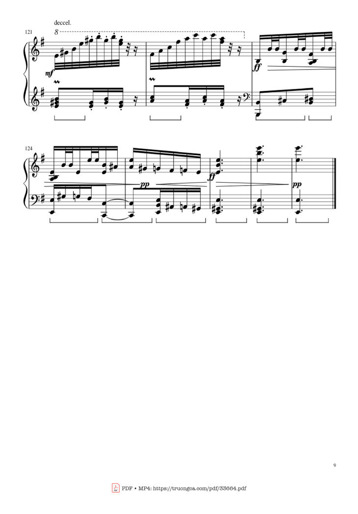 Page 9 of the piano sheet music PDF Piano - Slavonic Dances, Op.72 No.2 Piano Solo by Antonin Leopold Dvorak
