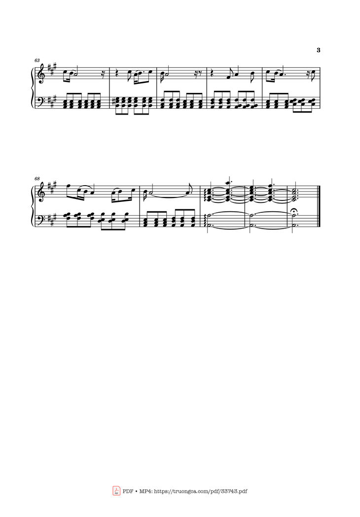 Page 3 of the piano sheet music PDF - Please Come Home For Christmas Piano by Eagles