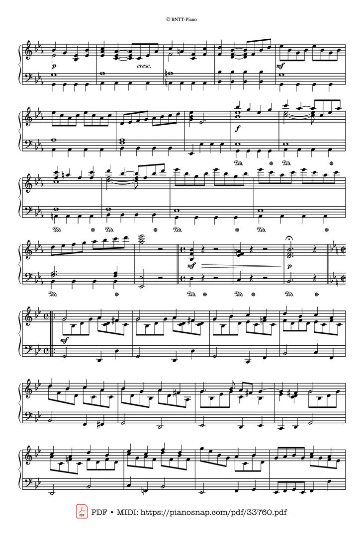 Page 2 of the piano sheet music PDF Piano - Christmas Concerto (Richard Clayderman) Piano by Corelli