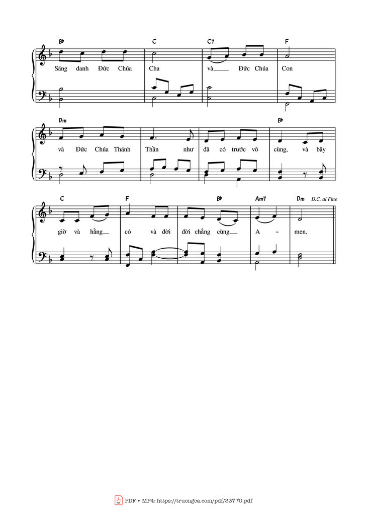 Page 2 of the piano sheet music PDF - Tôi Đã Thấy Nước Piano by ĐGM. Nguyễn Văn Hòa