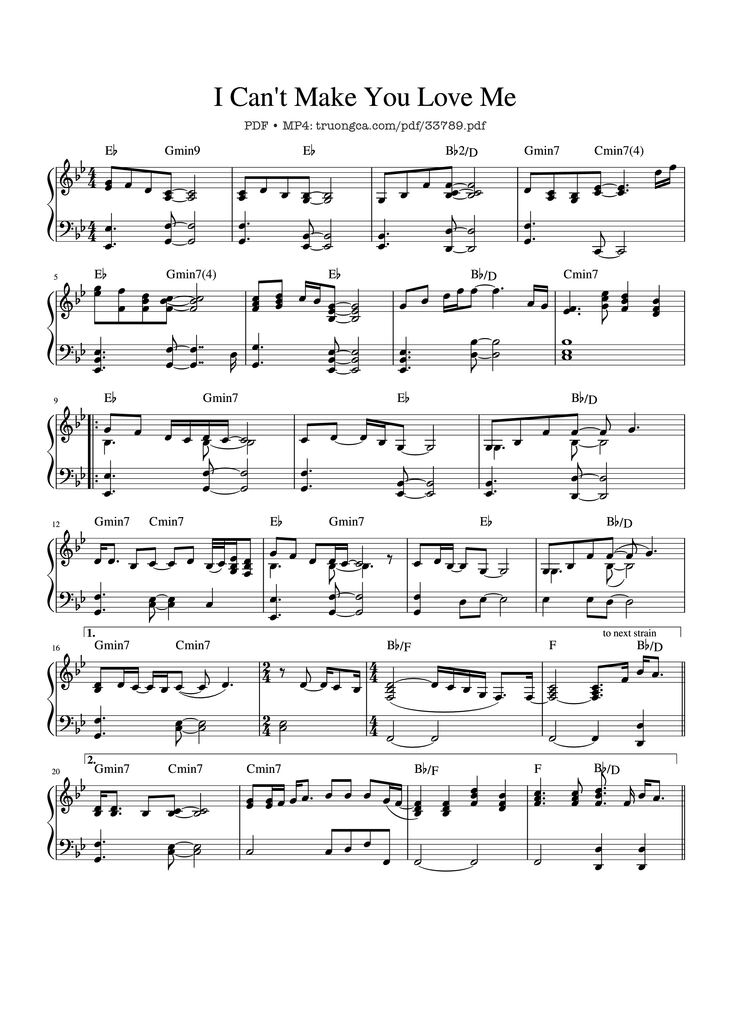 Page 1 of the piano sheet music PDF Piano - I Can
