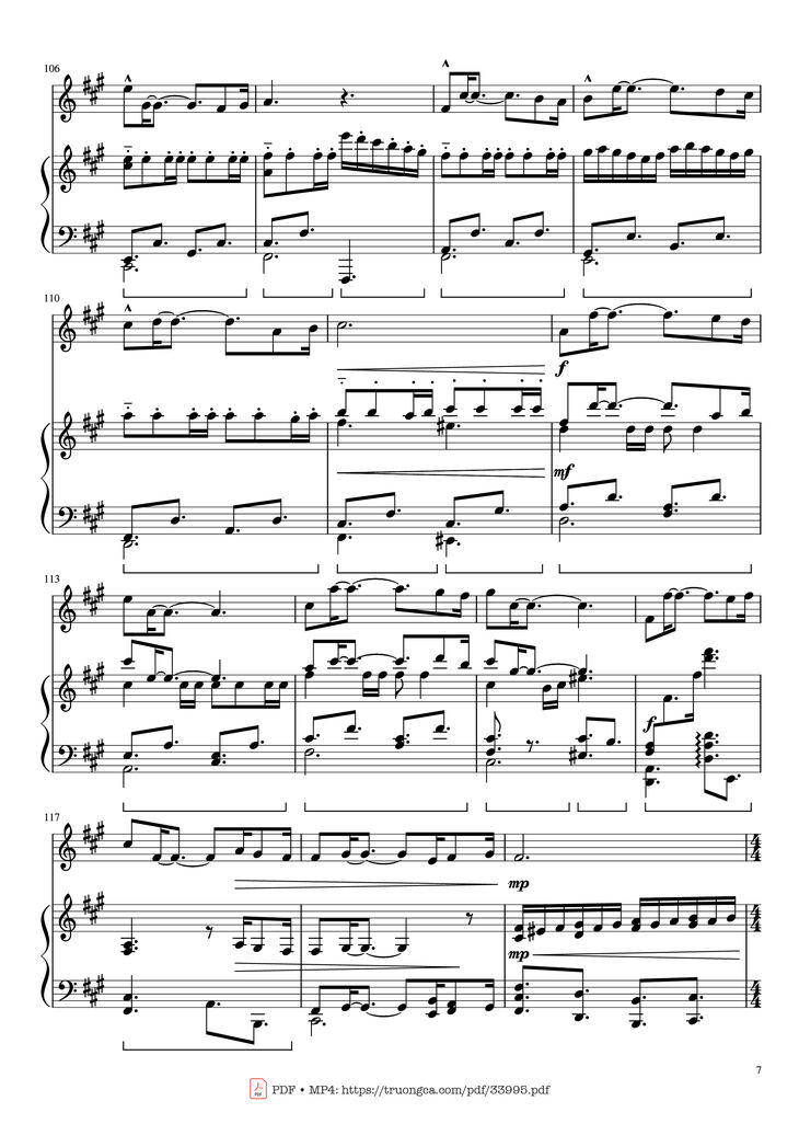 Page 7 of the piano sheet music PDF Piano - Pirates of the Caribbean Piano & Violin by Hans Zimmer