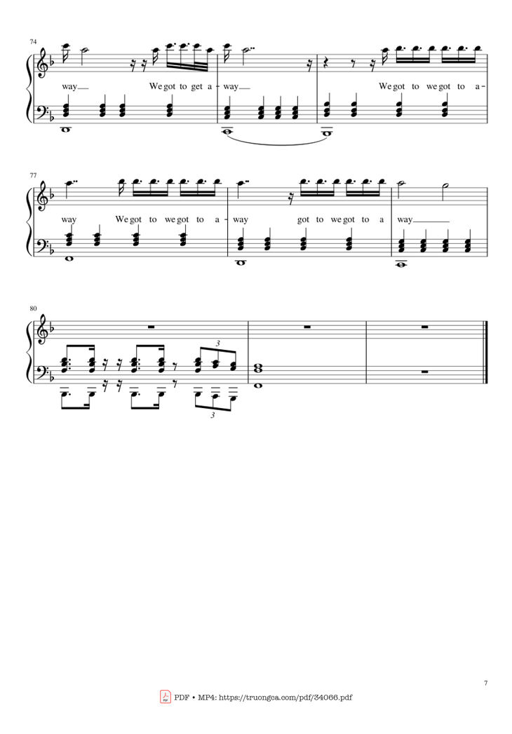 Page 7 of the piano sheet music PDF Piano - Sign Of The Times Piano by Harry Styles