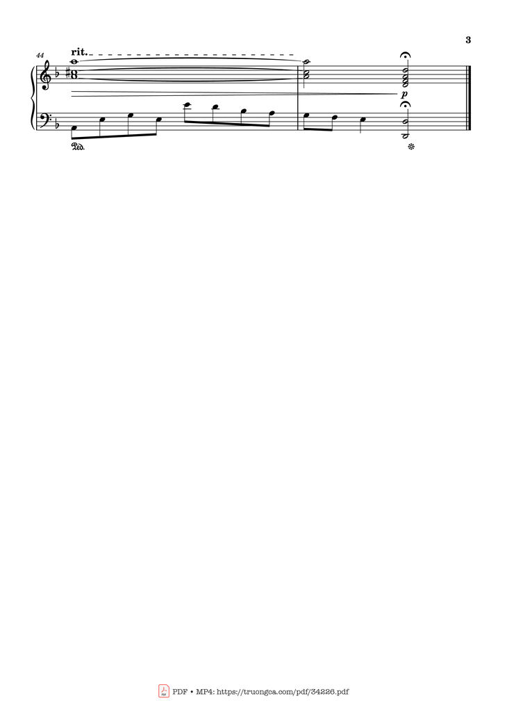 Page 3 of the piano sheet music PDF Piano - Woman in Love Piano by Robin Hugh Gibb