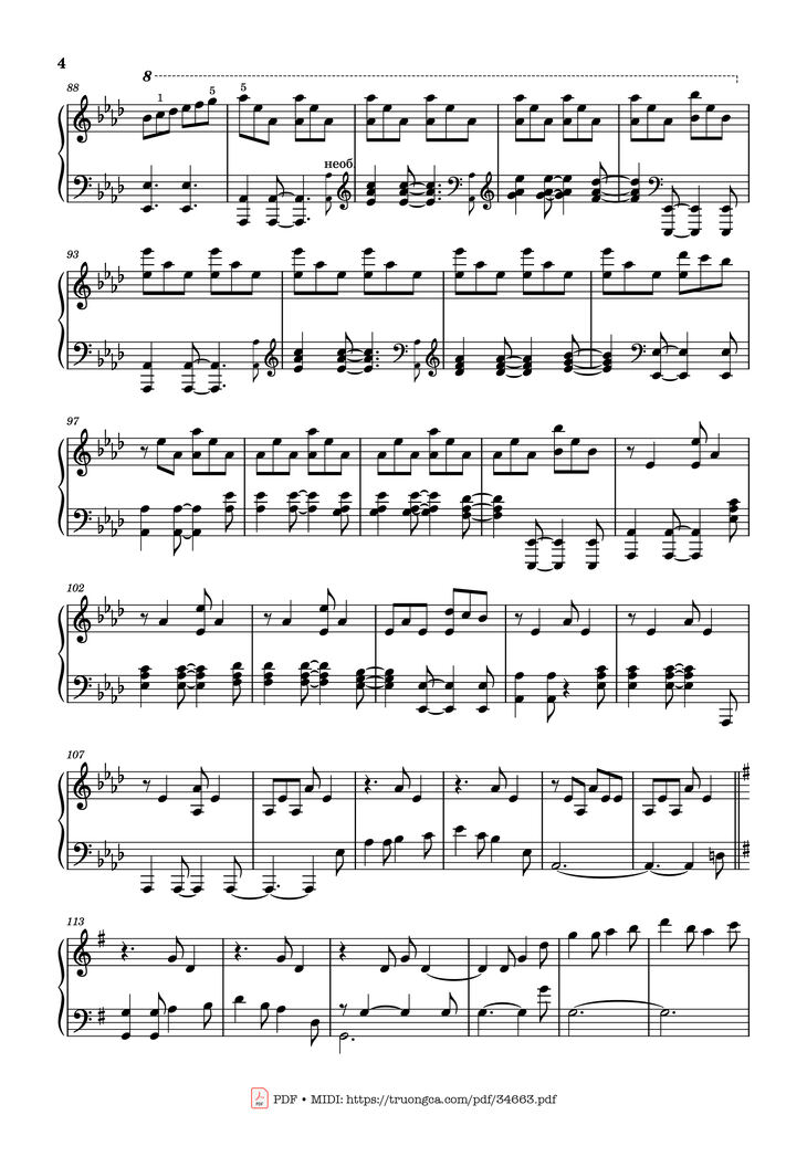 Page 4 of the piano sheet music PDF Piano - I Saw Three Ships Piano by English Christmas carol