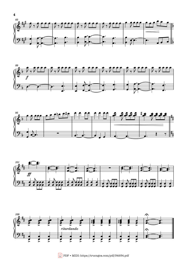Page 3 of the piano sheet music PDF Piano - Up Is Down (Pirates of the Caribbean) by Hans Zimmer