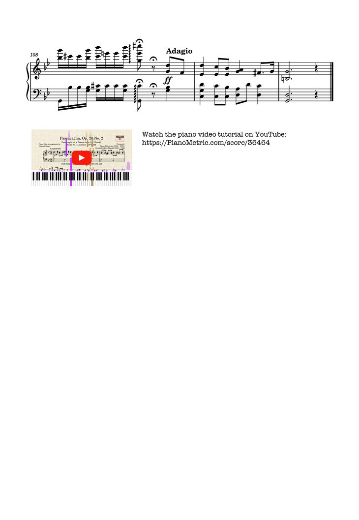 Page 10 of the piano sheet music PDF Piano - Johan Halvorsen Passacaglia, Op. 20 No. 2 (Piano Solo) by Johan Halvorsen