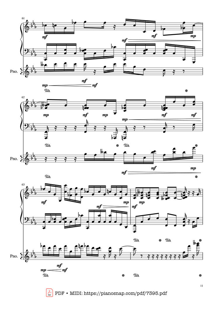 Sheet music - Lần cuối Piano đệm hát page 11