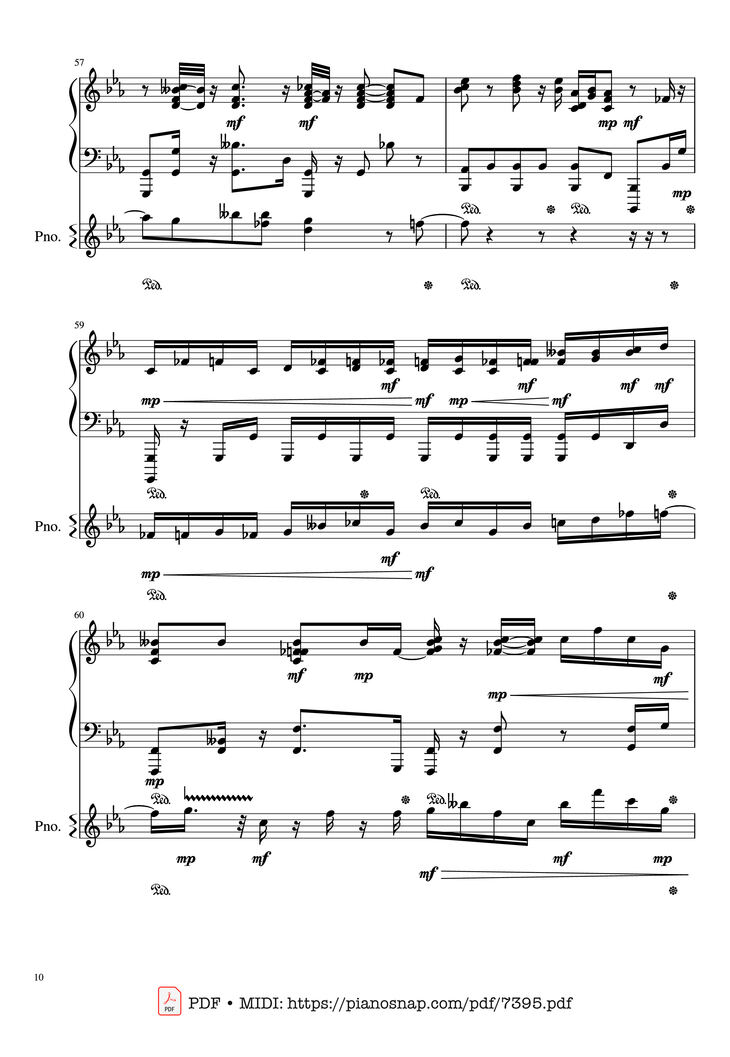 Sheet music - Lần cuối Piano đệm hát page 10