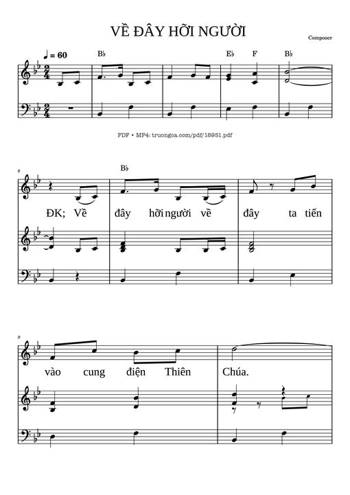 Về đây Hỡi Người Piano đệm hát