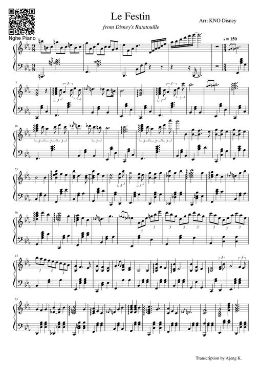 Le Festin Sheet Piano