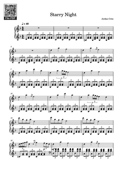 Starry Night Piano — Jordan Critz