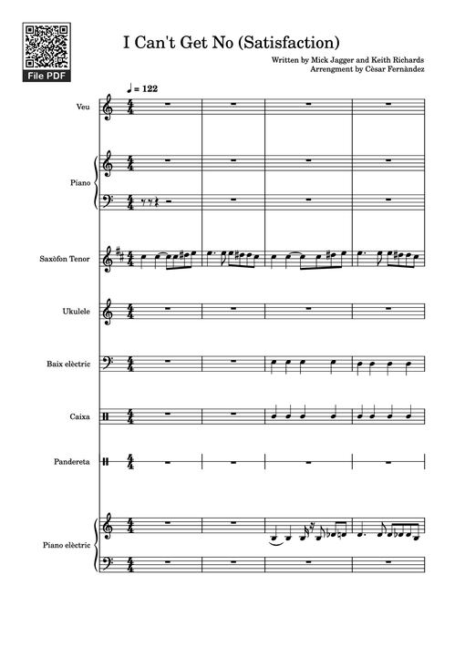 I Can't Get No (Satisfaction) Piano