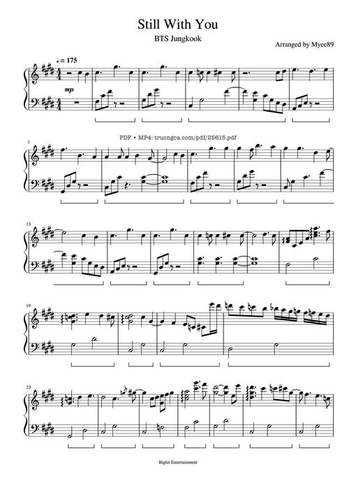 Still With You Piano