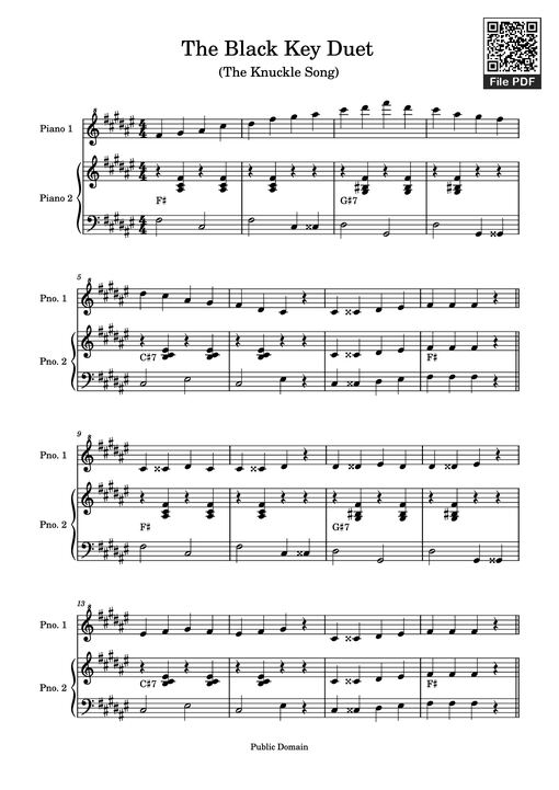 The Knuckle Song Piano