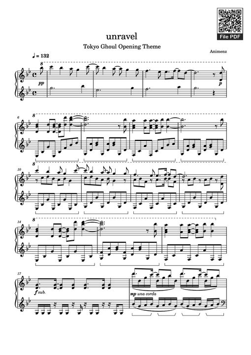 unravel Piano - Animenz