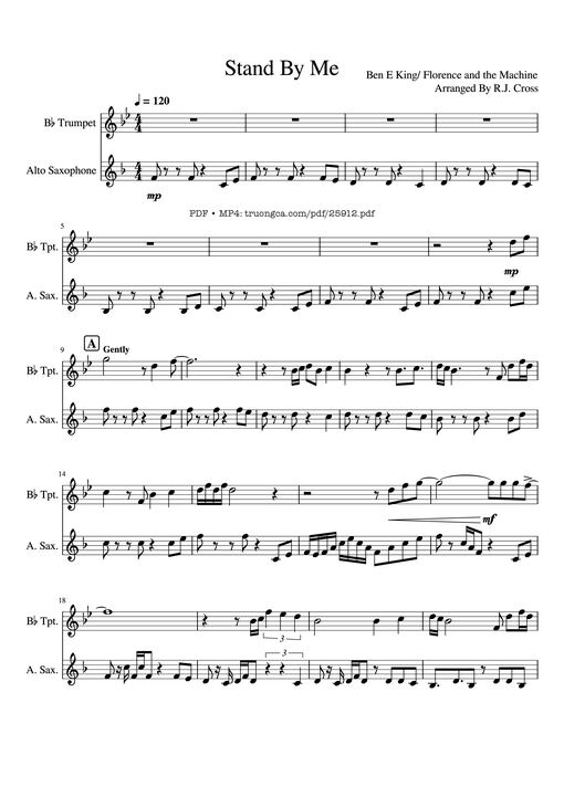 Stand By Me Piano - Ben-e-king-florence-and-the-machine