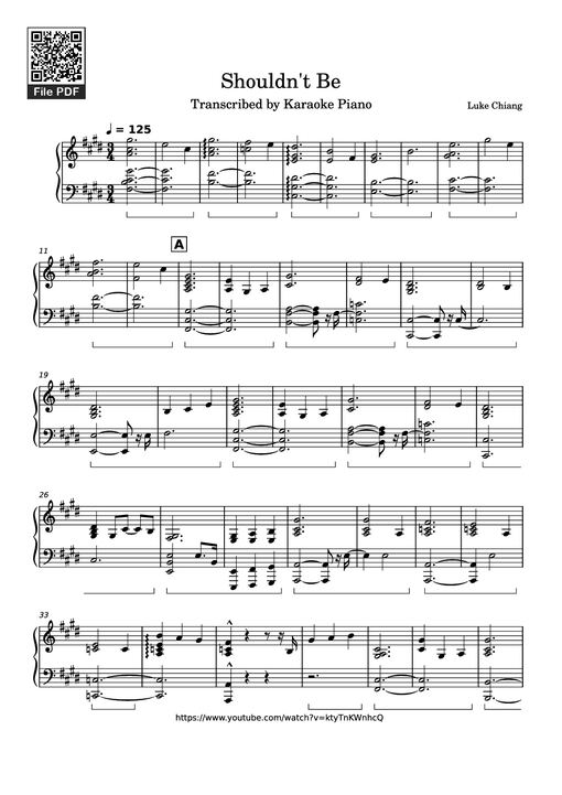 Shouldn't Be Piano — Luke Chiang