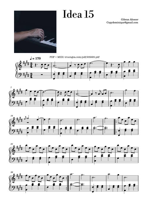 Idea 15 Piano — Gibran Alcocer