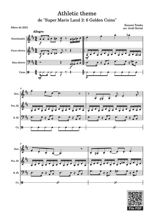 Athletic theme Piano