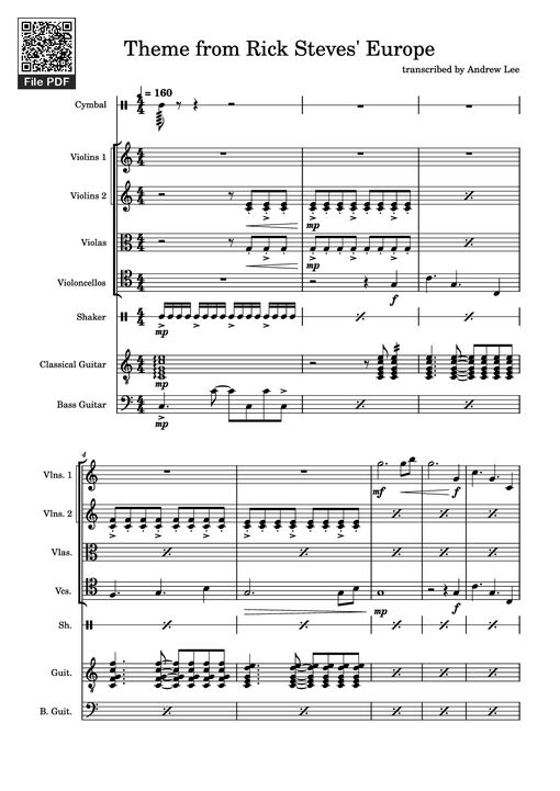 Theme from Rick Steves' Europe Piano