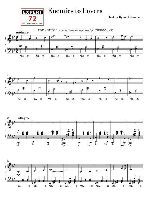 Enemies to Lovers Piano
