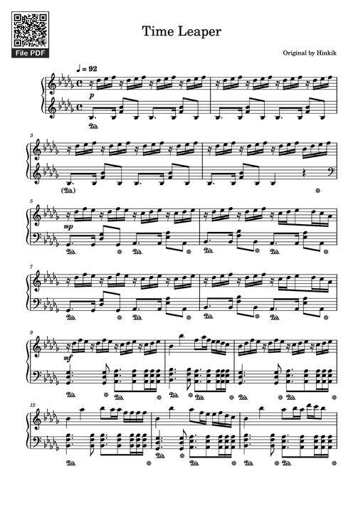Time Leaper Piano — Original By Hinkik