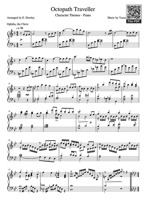 Octopath Traveller Piano