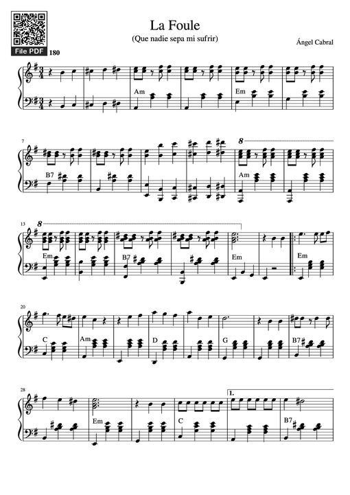 La Foule Piano - Angel-cabral