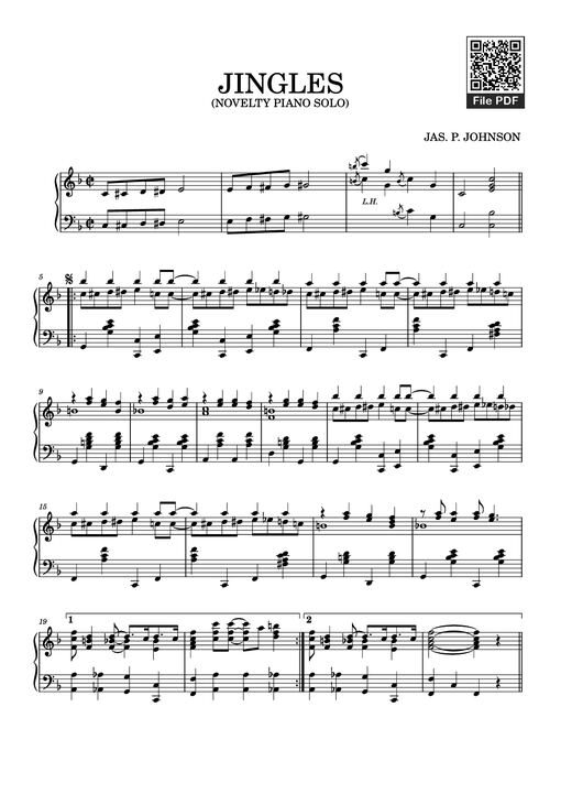 JINGLES Piano — JAS. P. JOHNSON