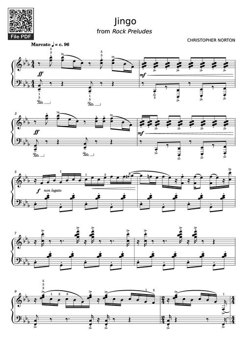 Jingo Piano — CHRISTOPHER NORTON