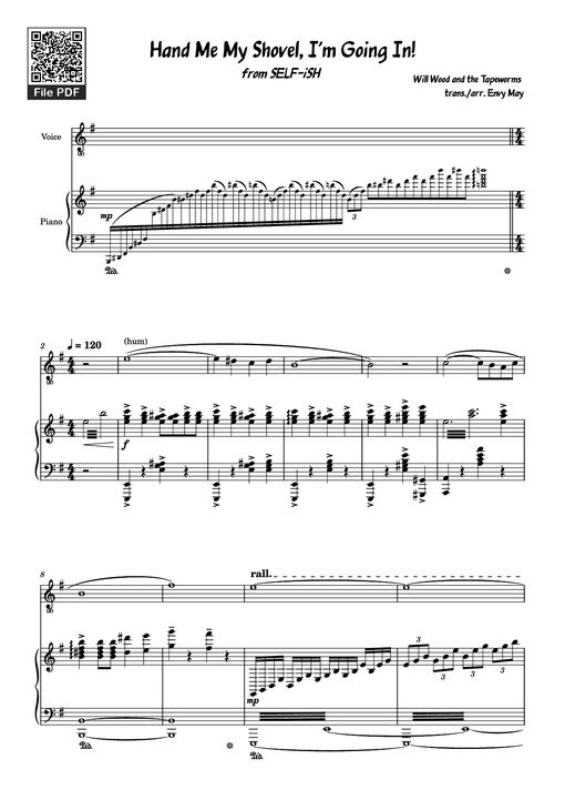 Hand Me My Shovel, I'm Going In! Piano