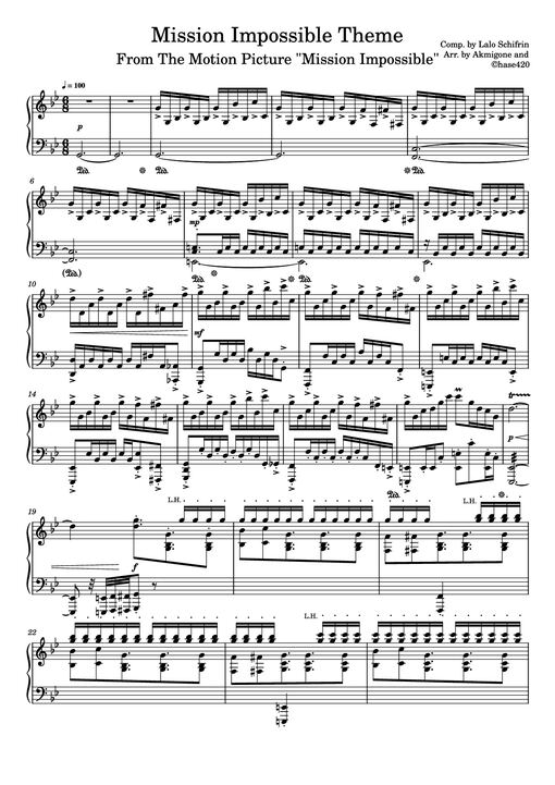 Mission Impossible Theme Piano
