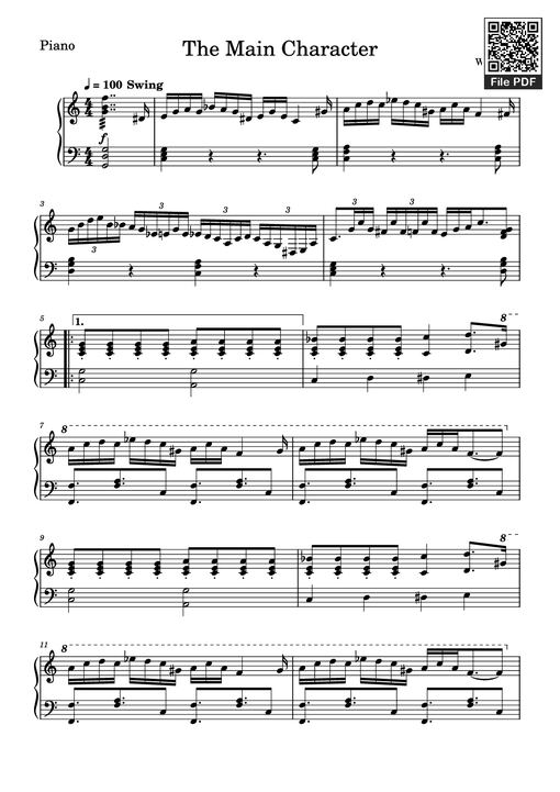 The Main Character Piano