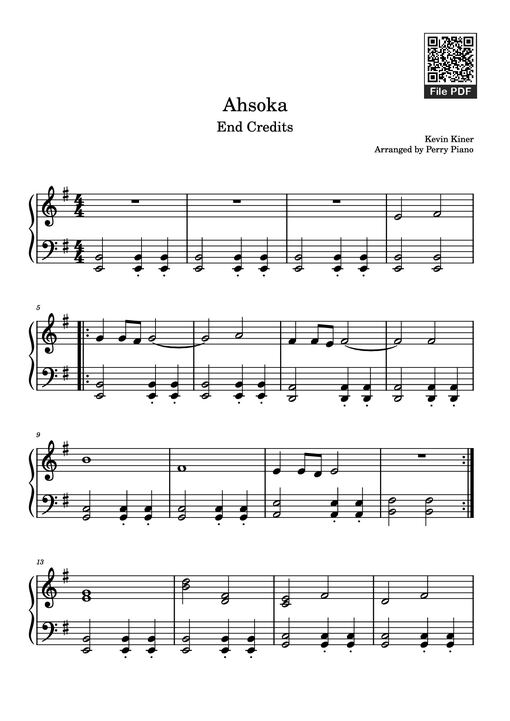 Ahsoka Piano — Kevin Kiner
