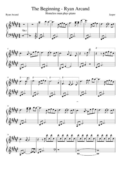 The Beginning - Homeless man plays Piano