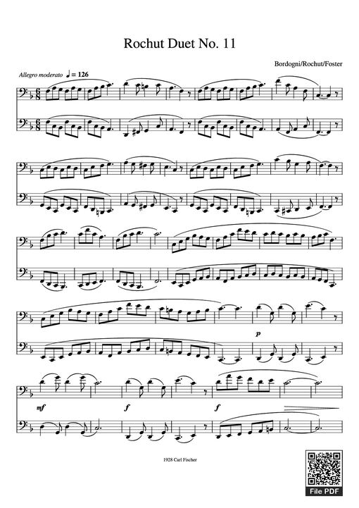 Rochut Duet No. 11 Piano