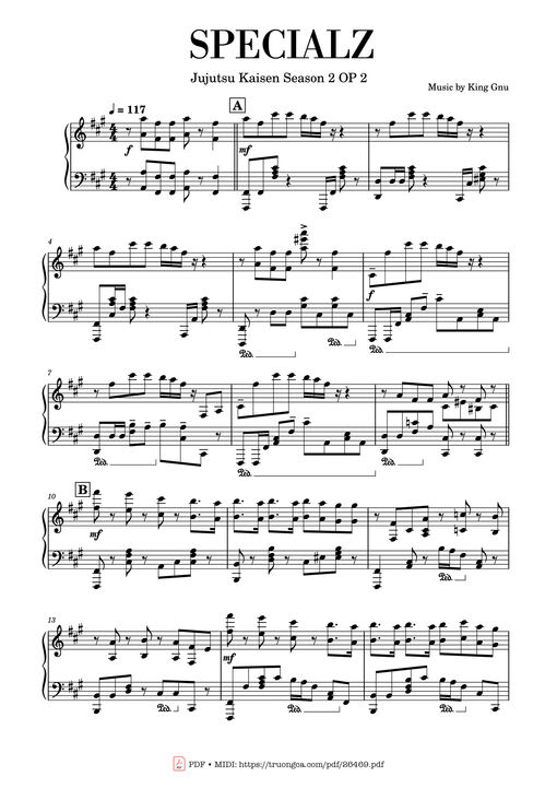 SPECIALZ Piano — Music By King Gnu