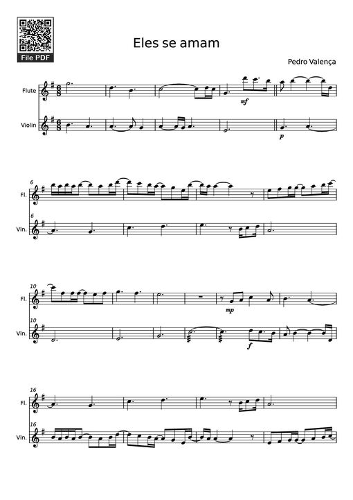 Eles se amam Violin - Pedro-valen-a