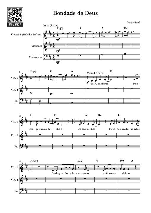 Bondade de Deus Piano