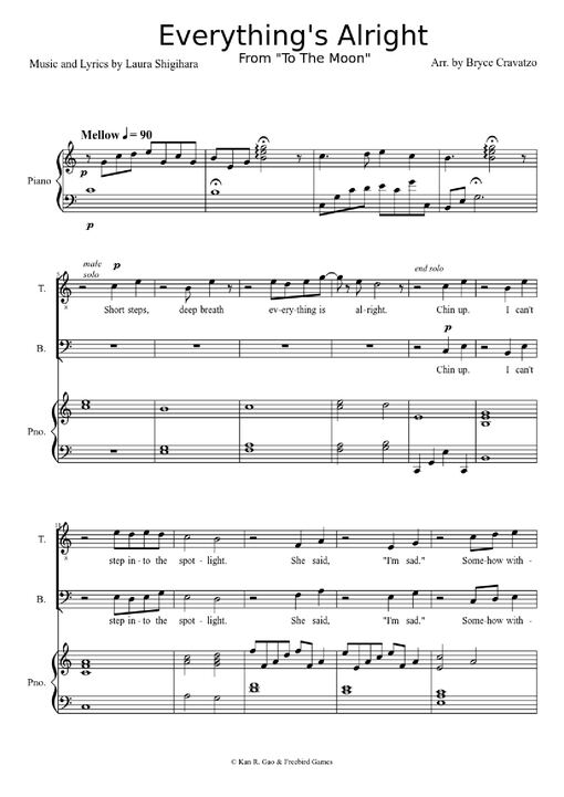 Everything's Alright Piano