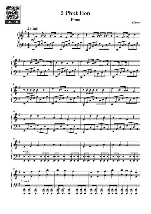 2 Phut Hon Piano - Xzeron