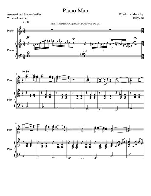 Piano Man (Vocal-Piano)