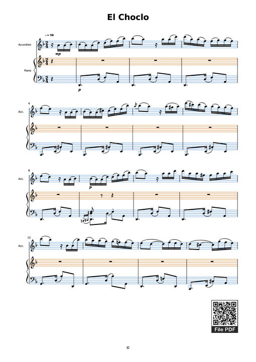 El Choclo Piano — Undefined