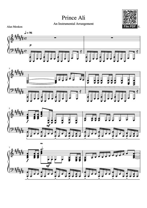 Prince Ali Piano — F.I.R.E