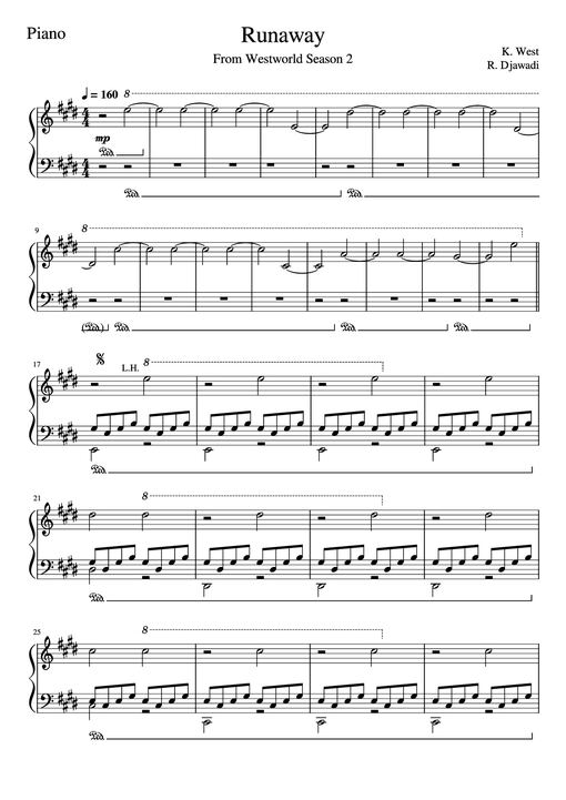 Runaway Piano — K. West