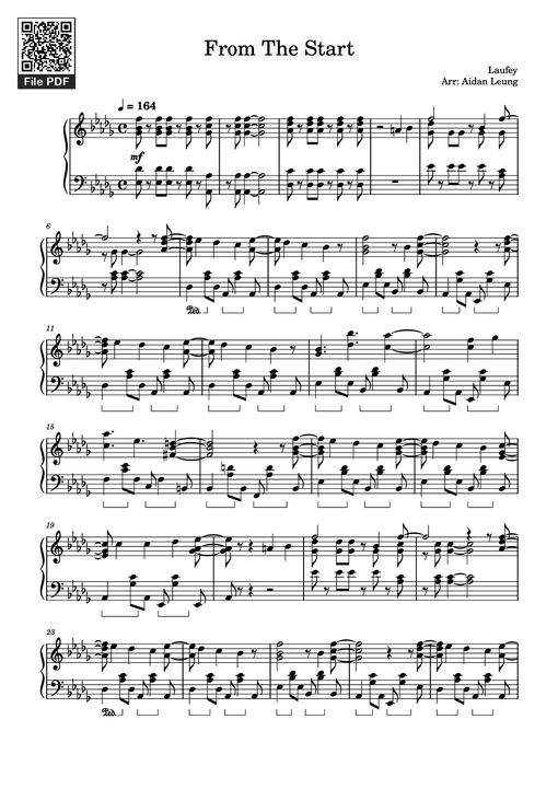 From The Start Piano