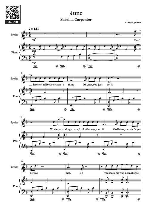 Juno Piano — Always_piano