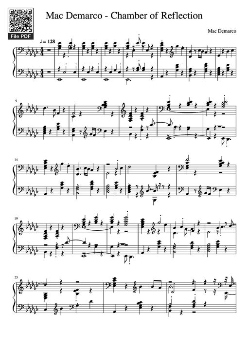 Mac Demarco - Chamber of Reflection Piano